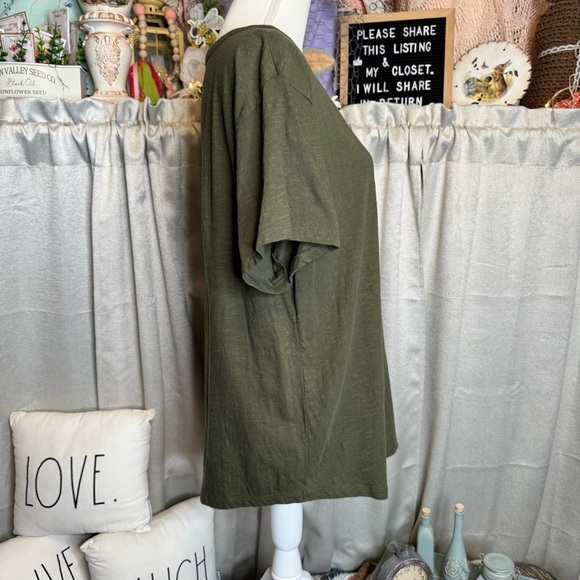 A. N. A. Green Boxy Short Sleeve T-Shirt Size 2XL - Picture 7 of 10
